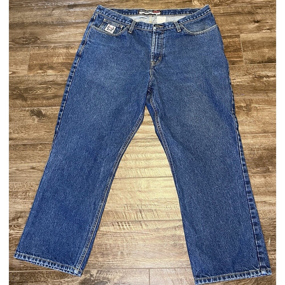 Cinch WRX FR Jeans Men 40x29 Flame Resistant White Label  HRC2 Work Blue Denim